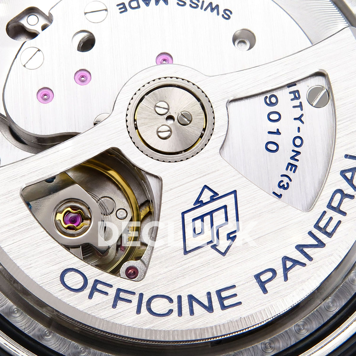 Panerai Luminor Marina Carbotech Luna Rossa PAM01529 Blue Fabric VSF P9010 Updated replica - rotor detail