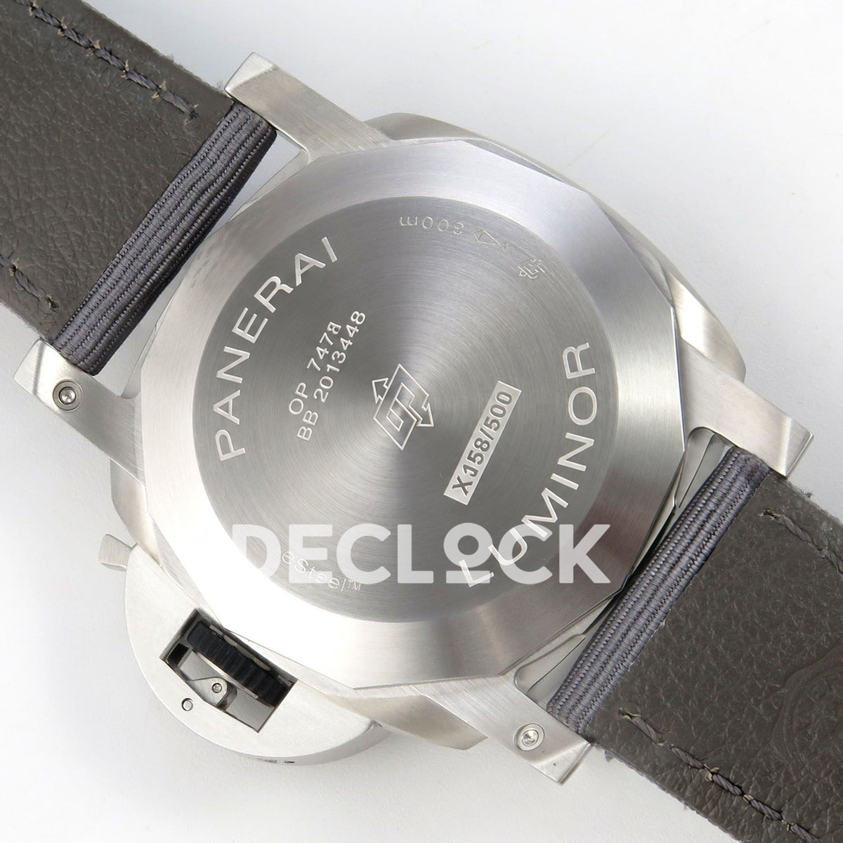 Panerai Luminor Marina Grigio Roccia PAM01358 Grey Nylon VSF P9010 Updated replica - esteel caseback