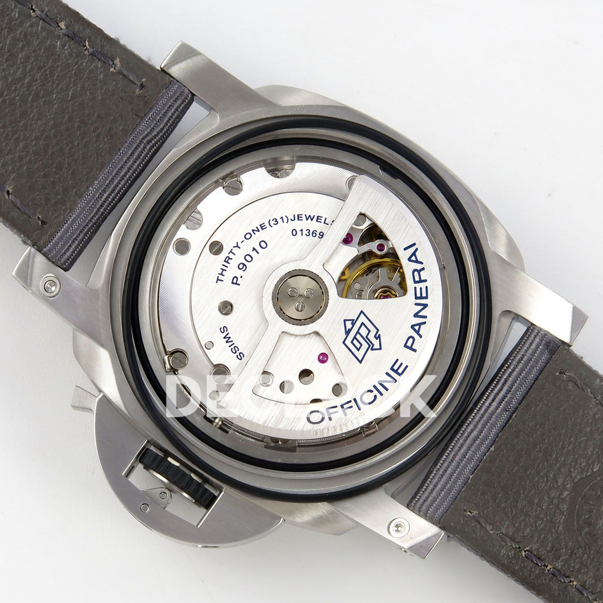 Panerai Luminor Marina Grigio Roccia PAM01358 Grey Nylon VSF P9010 Updated replica - movement back