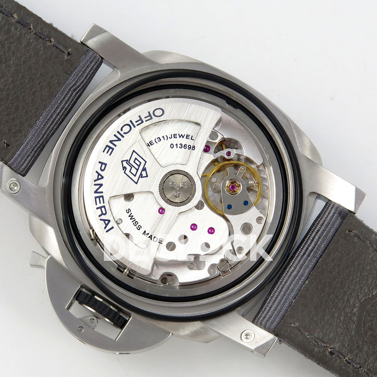 Panerai Luminor Marina Grigio Roccia PAM01358 Grey Nylon VSF P9010 Updated replica - movement angle