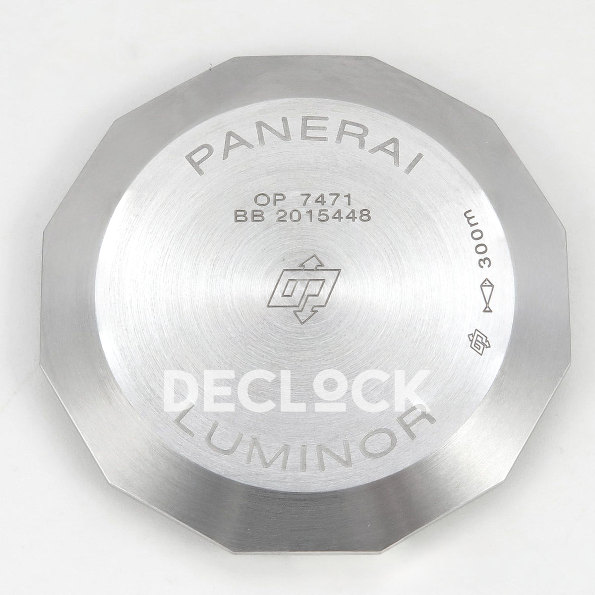 Panerai Luminor Marina Grigio Roccia PAM01358 Grey Nylon VSF P9010 Updated replica - caseback exterior