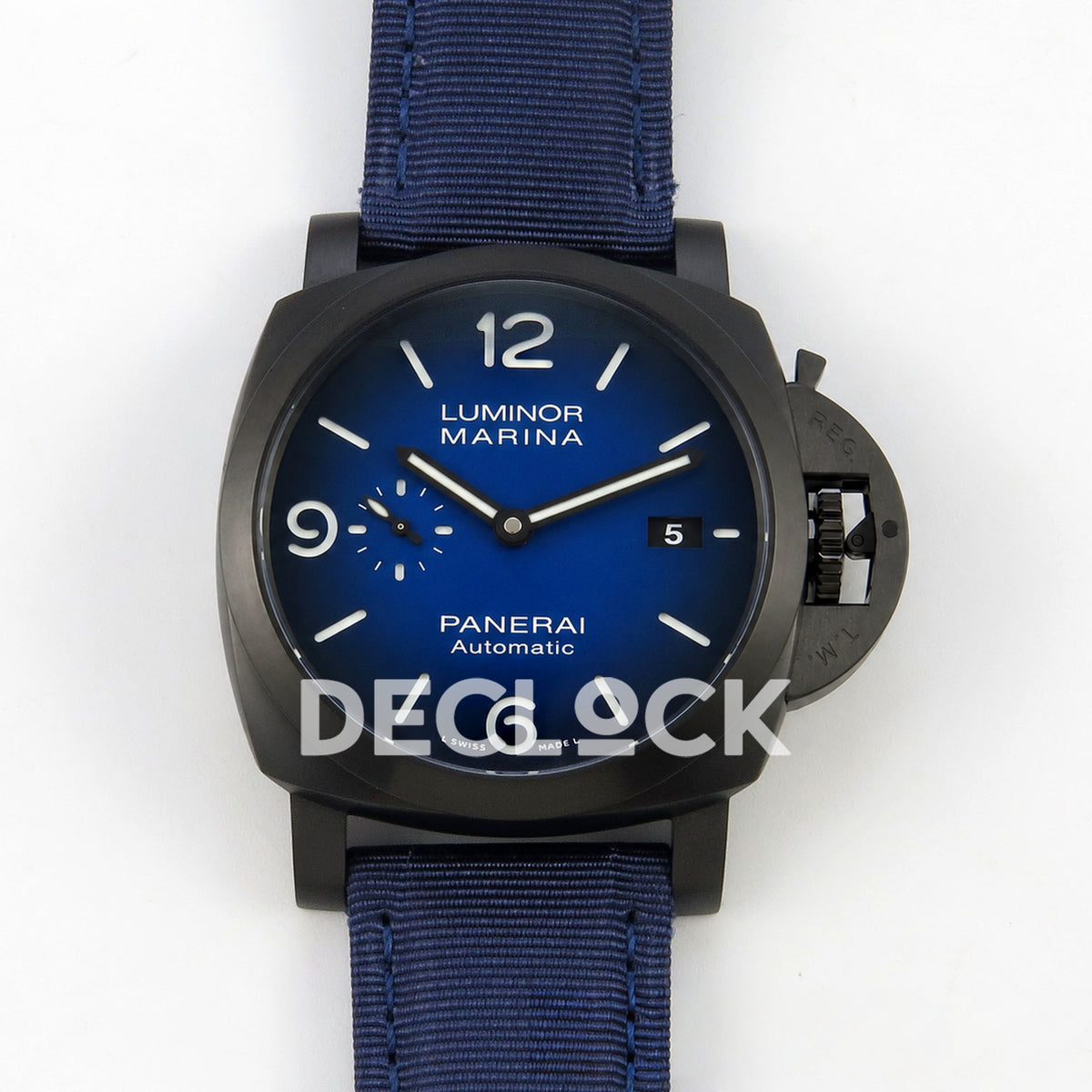 Panerai Luminor Marina Milan PAM02319 Blue Ombre DLC VSF P9010 replica - front