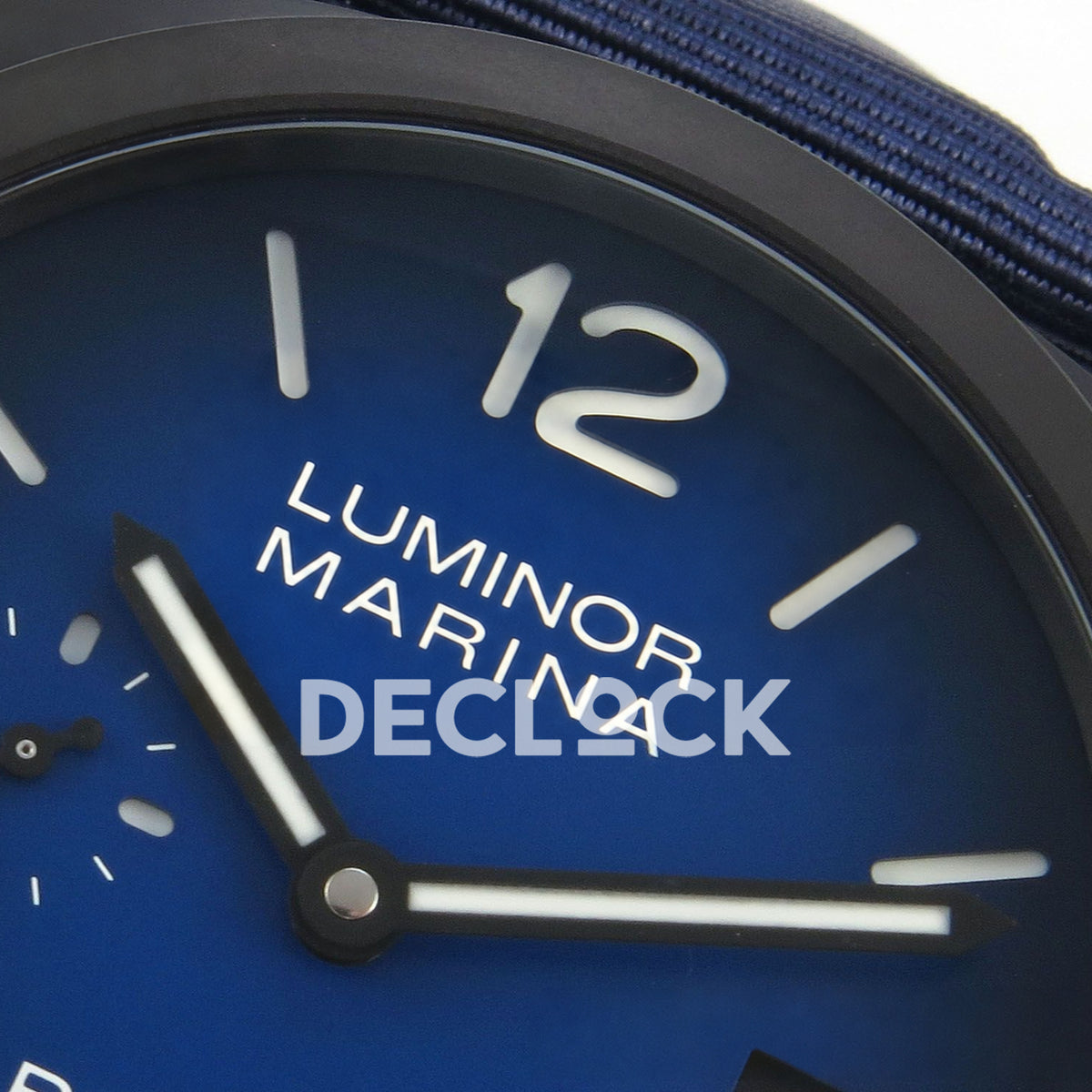Panerai Luminor Marina Milan PAM02319 Blue Ombre DLC VSF P9010 replica - upper dial detail