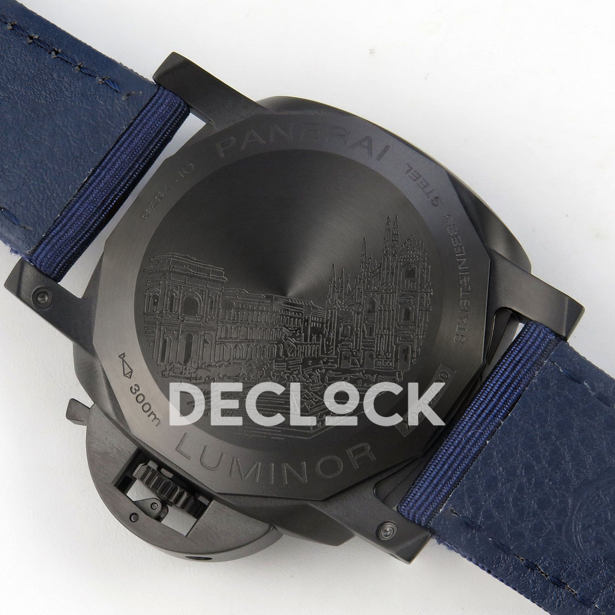 Panerai Luminor Marina Milan PAM02319 Blue Ombre DLC VSF P9010 replica - mike horn caseback