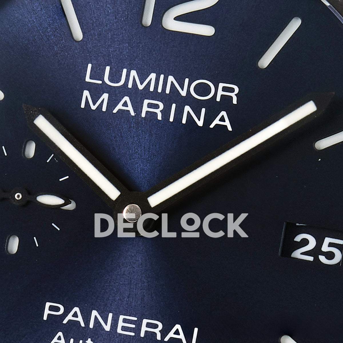 Panerai Luminor Marina PAM01664 Carbotech Blue Dial Leather VSF P.9010 replica - dial upper