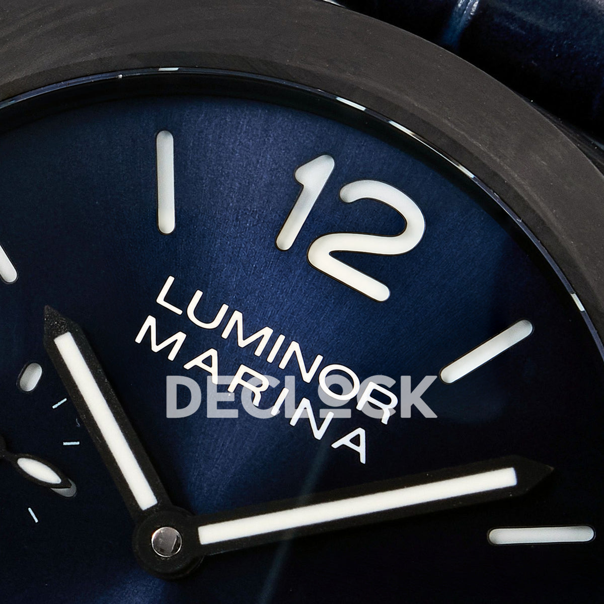 Panerai Luminor Marina PAM01664 Carbotech Blue Dial Leather VSF P.9010 replica - dial numerals
