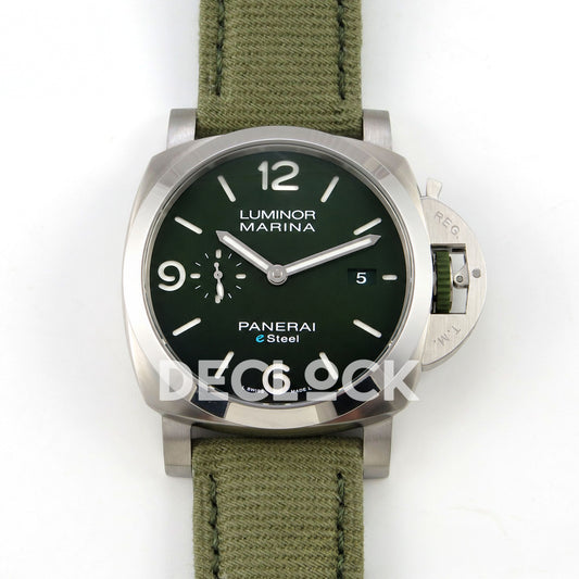 Panerai Luminor Marina Verde Smeraldo PAM01356 Green Nylon VSF P9010 Updated replica - front