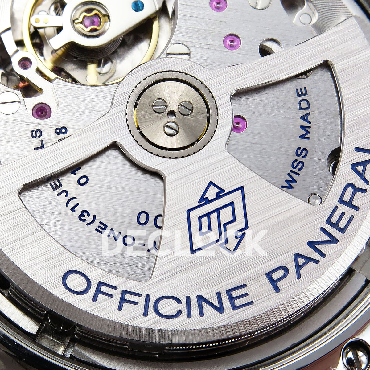 Panerai Radiomir Quaranta PAM01292 White Dial Brown Leather VSF P900 replica - rotor detail