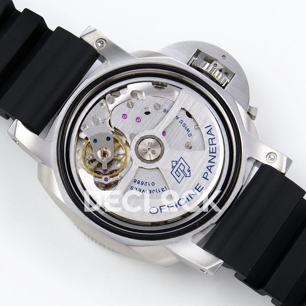 Panerai Submersible Bianco PAM02223 White Black Rubber VSF P900 replica - movement back