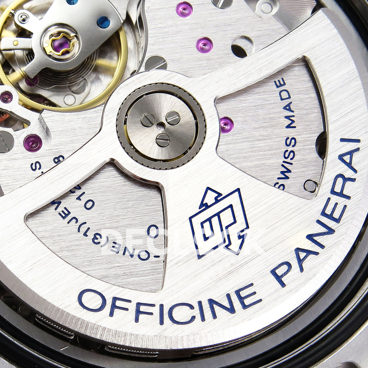 Panerai Submersible Bianco PAM02223 White Black Rubber VSF P900 replica - rotor detail