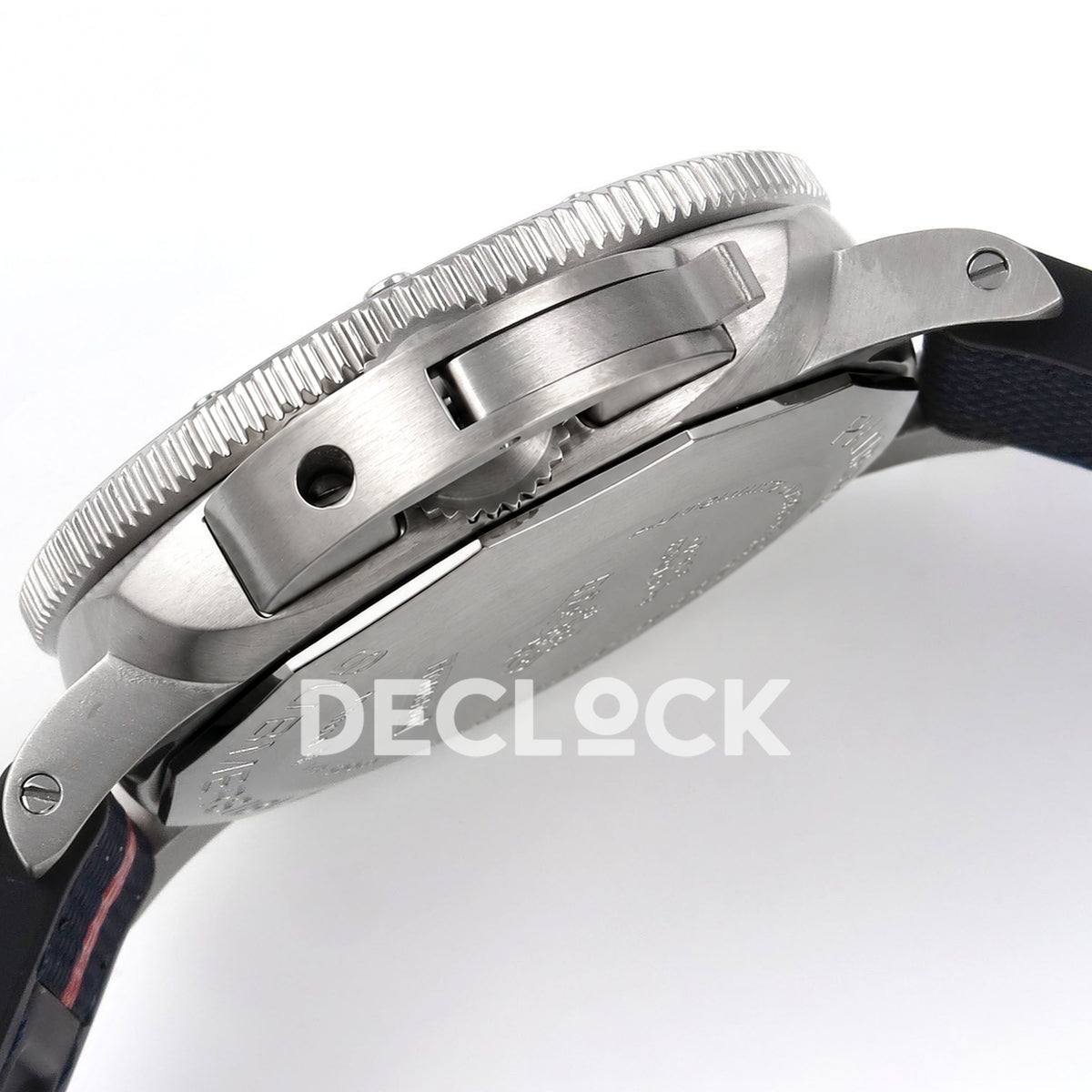 Panerai Submersible GMT Luna Rossa Titanio PAM01507 Blue Dial VSF P900 replica - crown guard