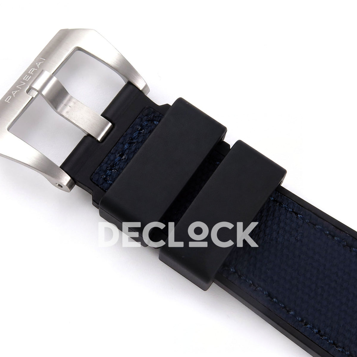Panerai Submersible GMT Luna Rossa Titanio PAM01507 Blue Dial VSF P900 replica - fabric strap buckle