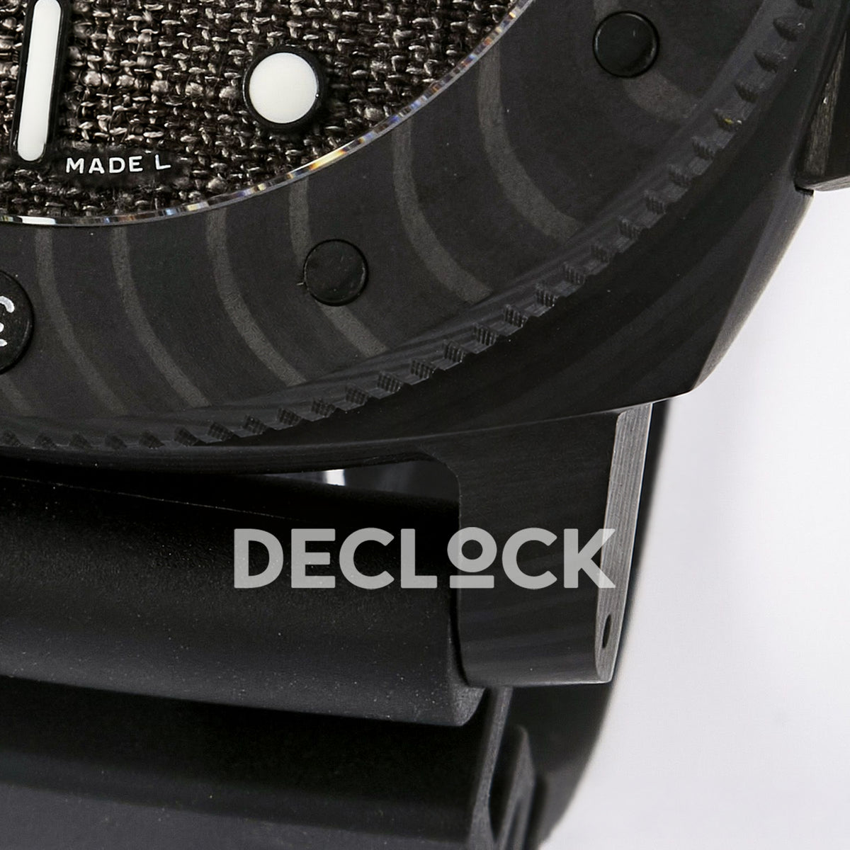 Panerai Submersible Luna Rossa PAM01039 Carbotech Black Rubber VSF Automatic replica - case bezel strap