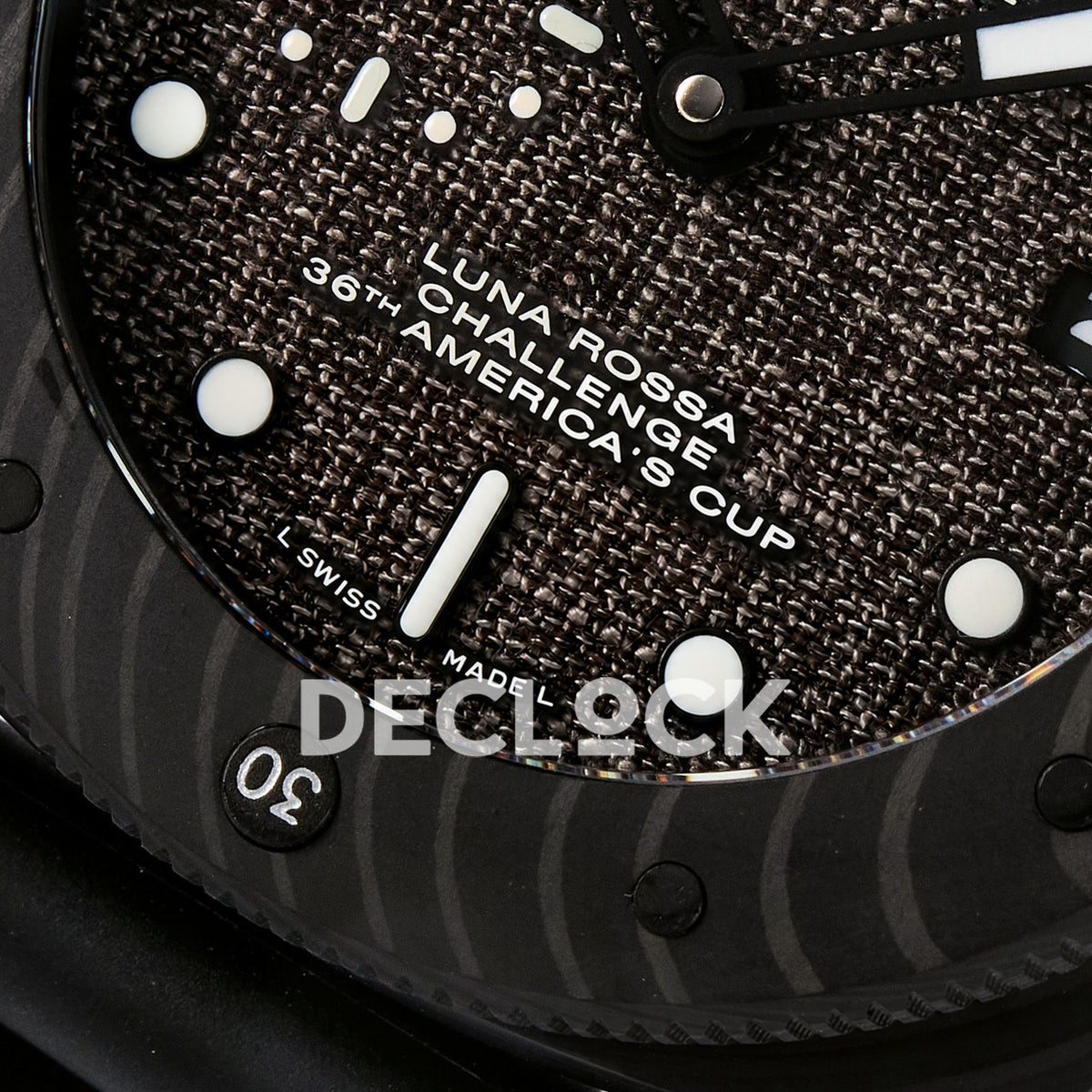 Panerai Submersible Luna Rossa PAM01039 Carbotech Black Rubber VSF Automatic replica - dial sail texture