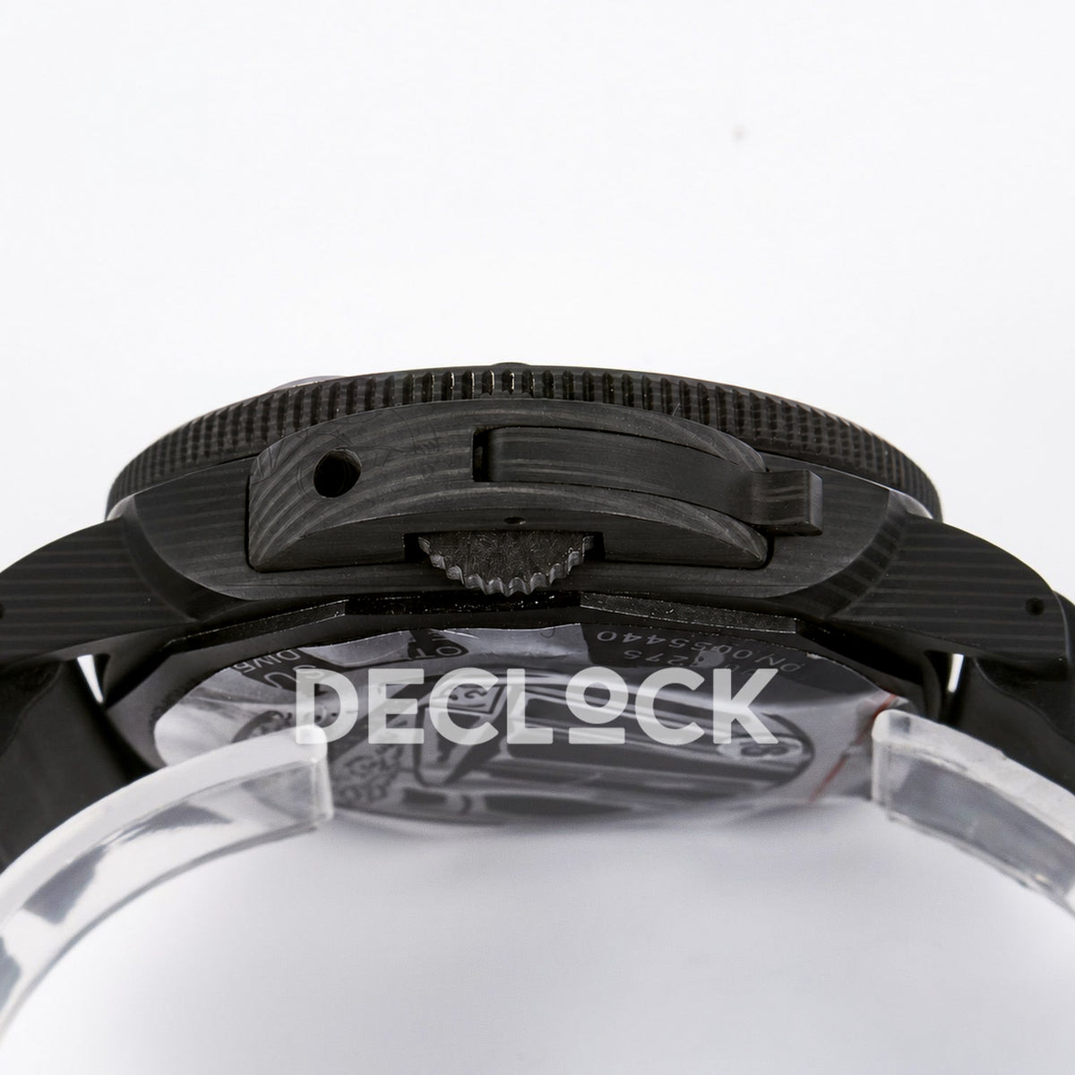Panerai Submersible Luna Rossa PAM01039 Carbotech Black Rubber VSF Automatic replica - crown side