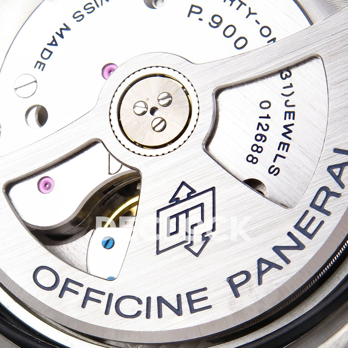 Panerai Submersible Luna Rossa PAM01565 Blue Dial VSF P900 replica - rotor detail