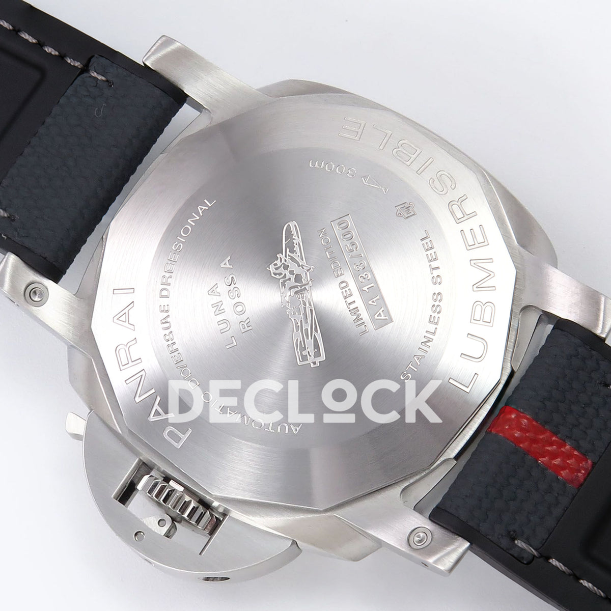Panerai Submersible Luna Rossa PAM01579 White Dial VSF P900 replica - luna rossa steel caseback