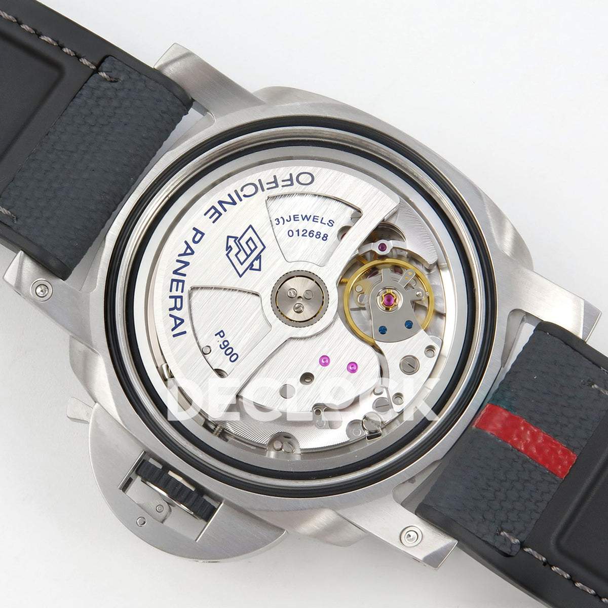Panerai Submersible QuarantaQuattro Luna Rossa PAM01681 Silver Dial VSF P900 replica - movement angle
