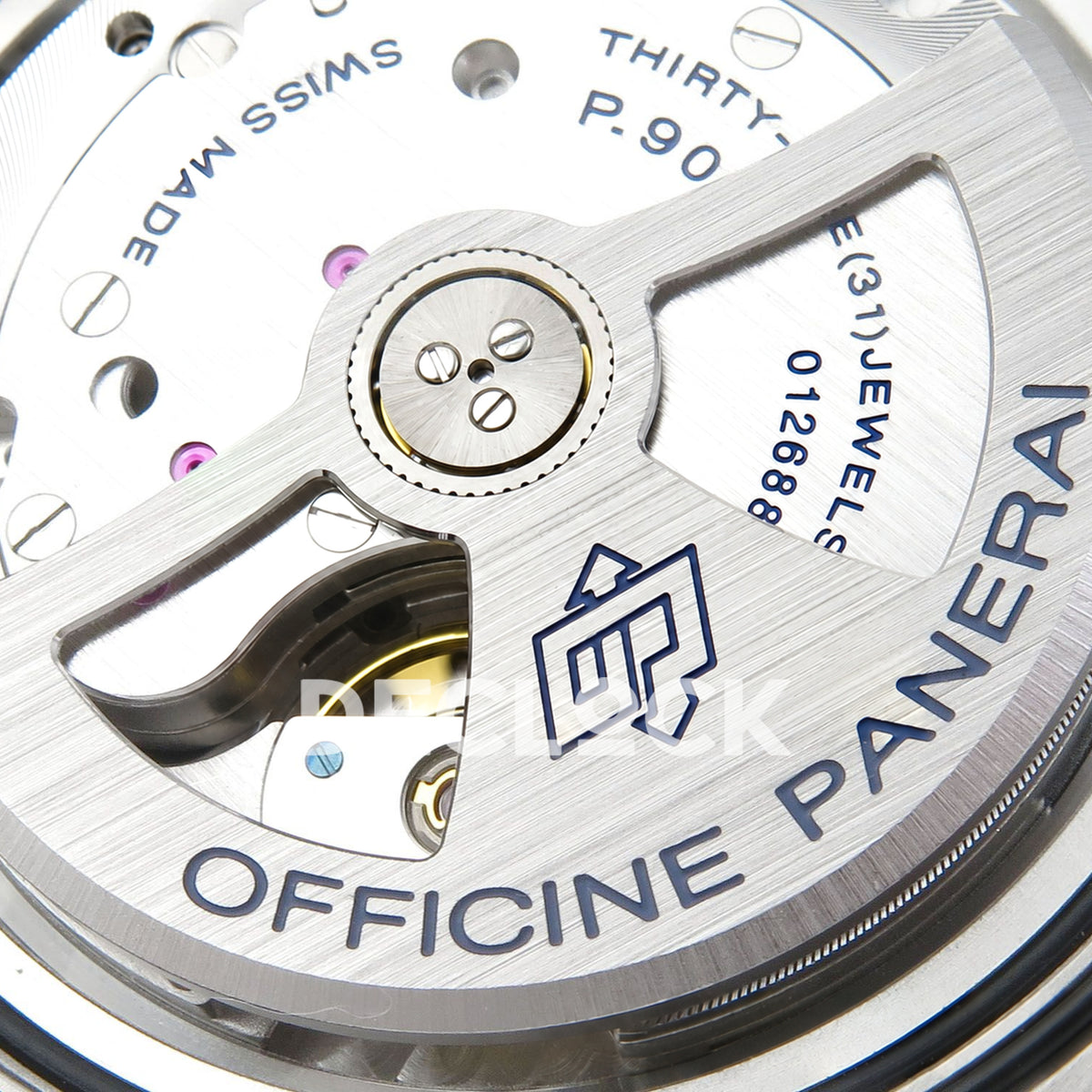 Panerai Submersible QuarantaQuattro Luna Rossa PAM01681 Silver Dial VSF P900 replica - rotor detail