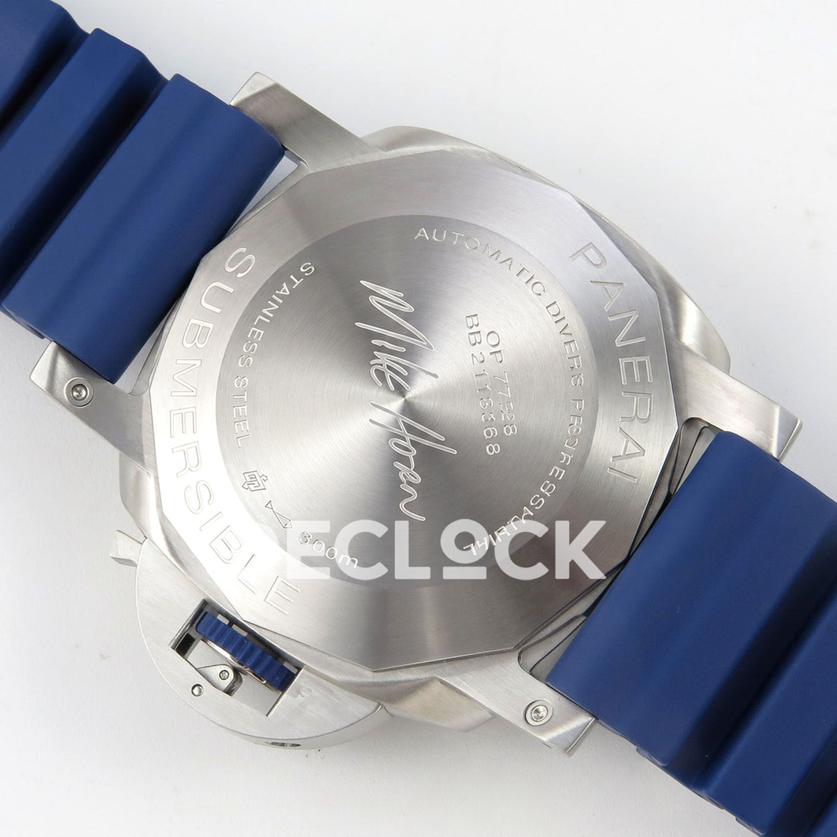 Panerai Submersible Mike Horn PAM01676 Blue Dial Rubber VSF P900 replica - mike horn caseback
