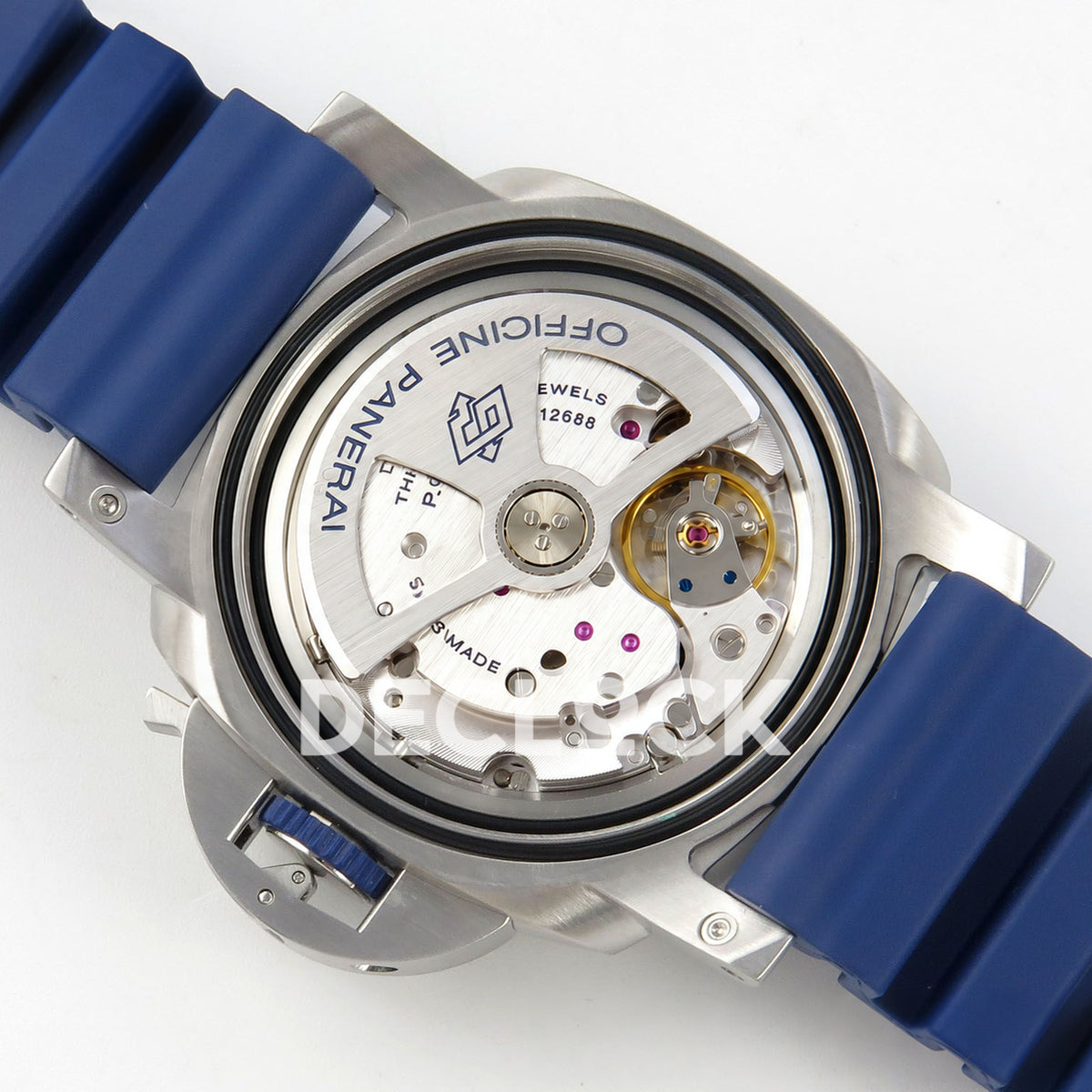 Panerai Submersible Mike Horn PAM01676 Blue Dial Rubber VSF P900 replica - movement angle