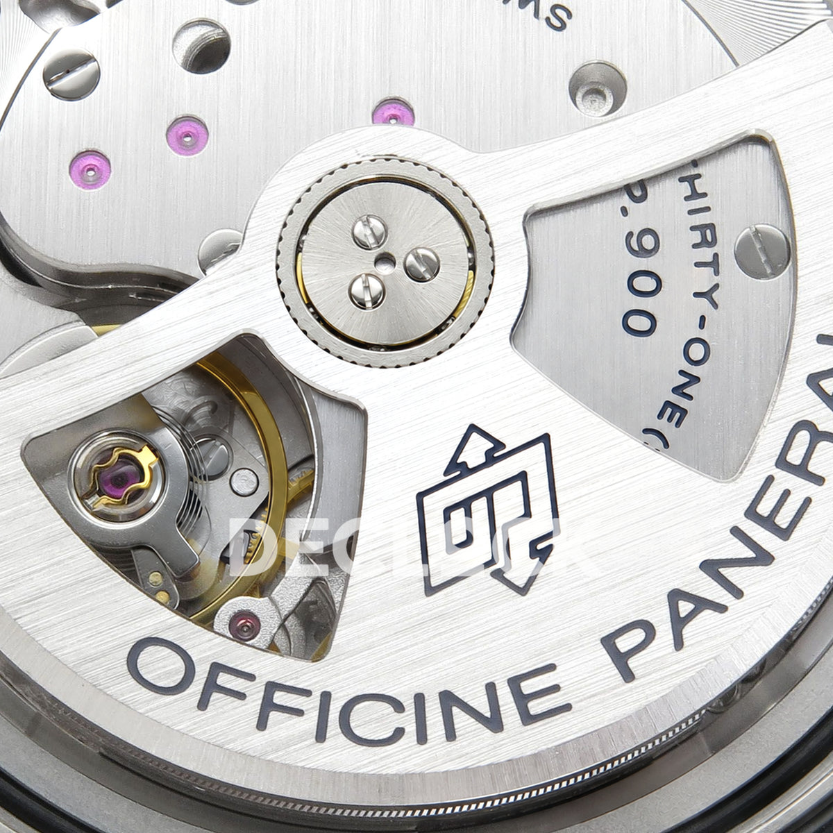 Panerai Submersible Mike Horn PAM01676 Blue Dial Rubber VSF P900 replica - rotor detail