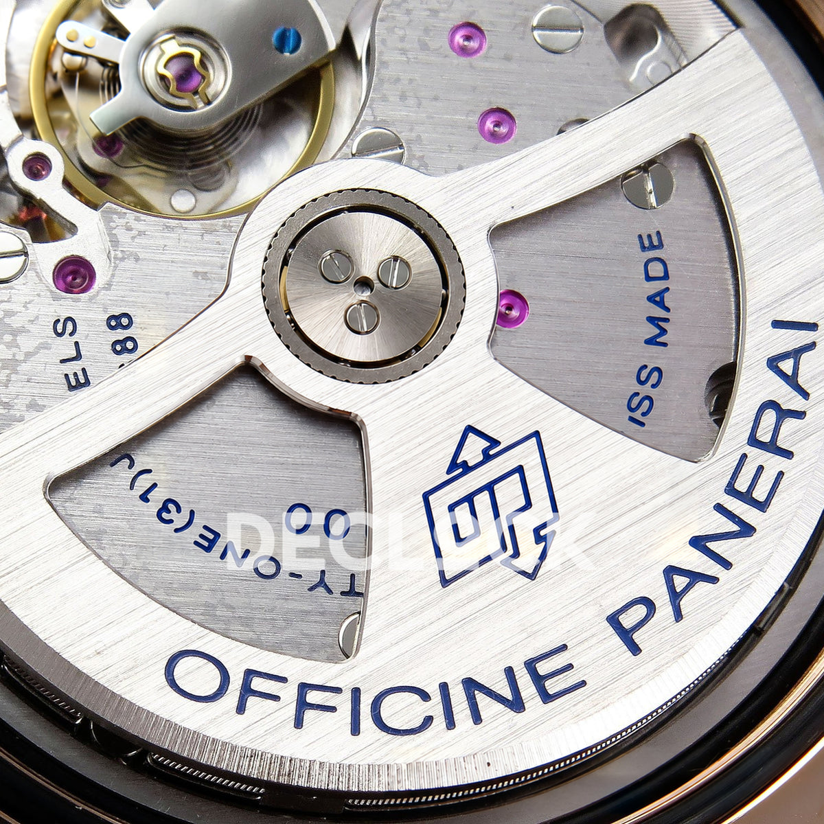 Panerai Submersible PAM02164 Rose Gold Black Rubber VSF P900 replica - rotor detail