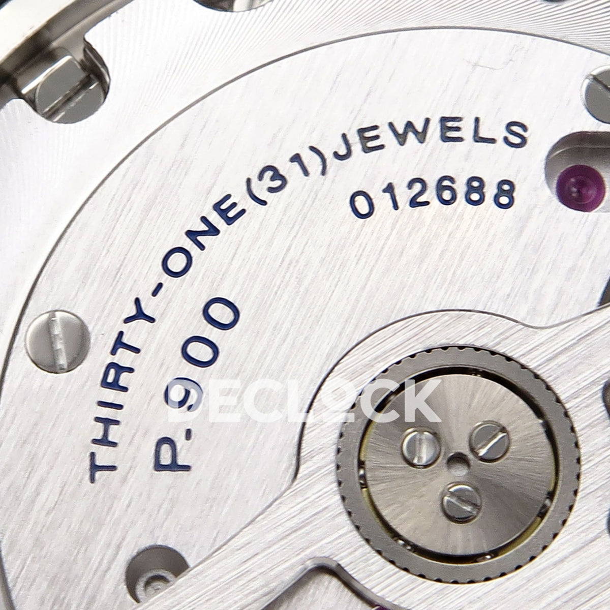 Panerai Submersible QuarantaQuattro Luna Rossa PAM01391 Blue Fabric VSF P900 replica - calibre engraving