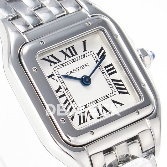 Panthère De Cartier Medium 37x27mm Steel White Dial Asian AAA+ Replica – angle 03