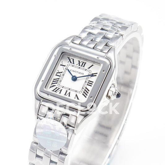 Panthère De Cartier Medium 37x27mm Steel White Dial Asian AAA+ Replica – angle 04