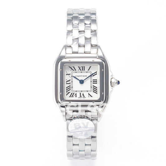 Panthère De Cartier Medium 37x27mm Steel White Dial Asian AAA+ Replica – front 01