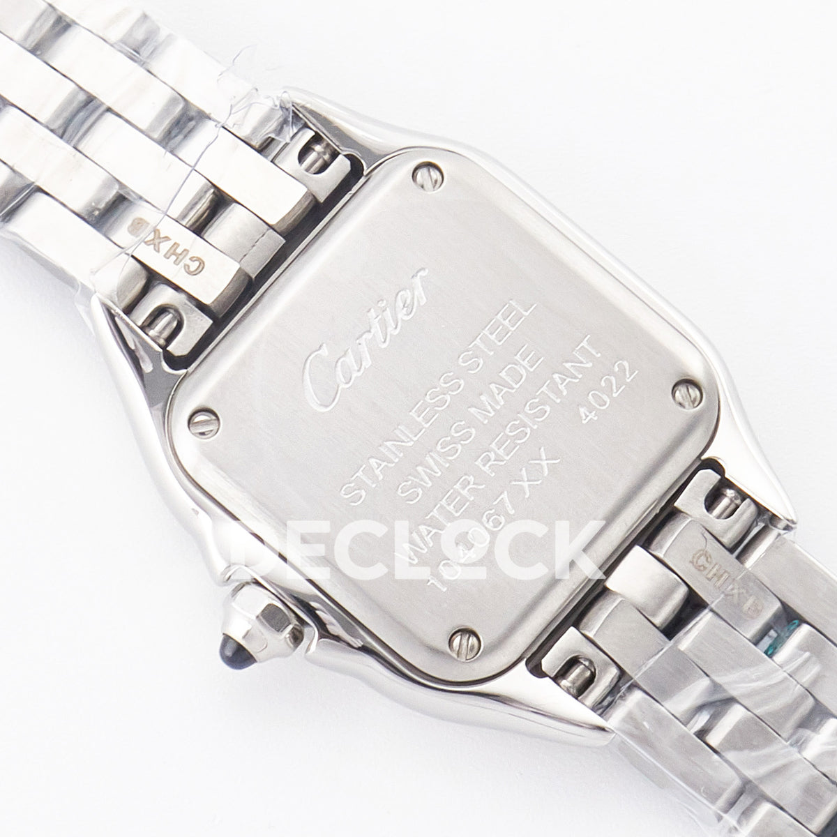Panthère De Cartier Medium 37x27mm Steel White Dial Asian AAA+ Replica – watch detail 14