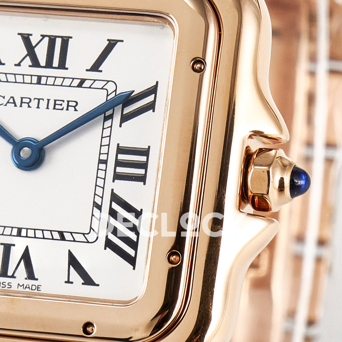 Panthère De Cartier Small 27x22mm Rose Gold White Dial Asian AAA+ Replica – dial detail 10