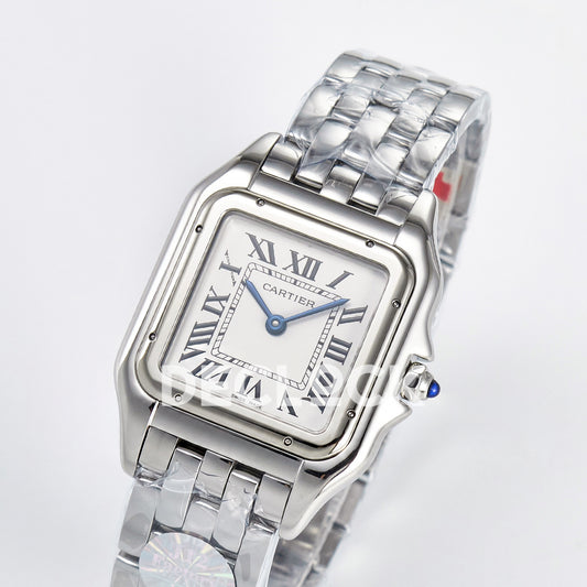 Panthère De Cartier Small 27x22mm Steel White Dial Asian AAA+ Replica – angle 03