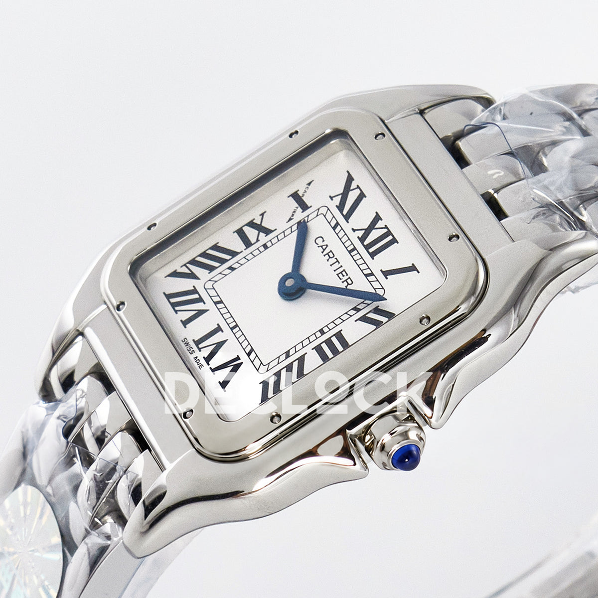 Panthère De Cartier Small 27x22mm Steel White Dial Asian AAA+ Replica – angle 05