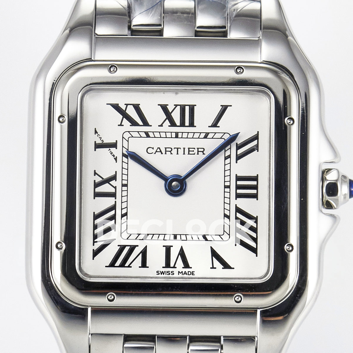 Panthère De Cartier Small 27x22mm Steel White Dial Asian AAA+ Replica – dial front 02