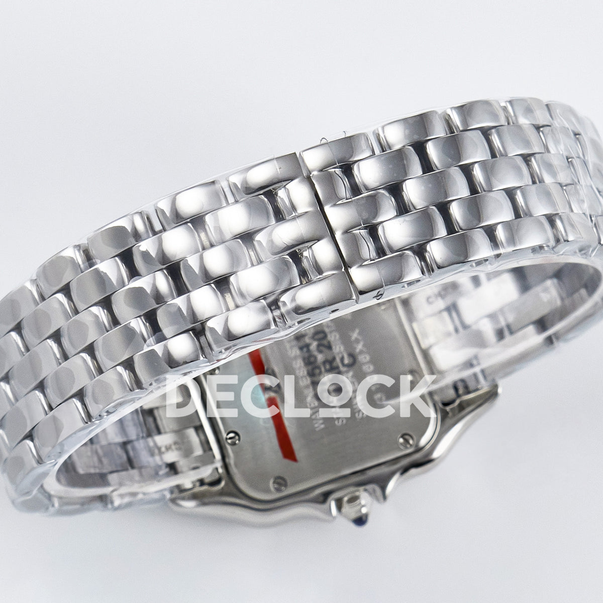 Panthère De Cartier Small 27x22mm Steel White Dial Stone Bezel Asian AAA+ Replica – watch detail 13