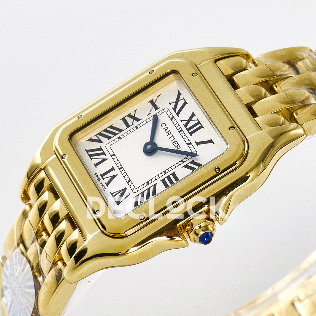 Panthère De Cartier Small 27x22mm Yellow Gold White Dial Asian AAA+ Replica – angle 05