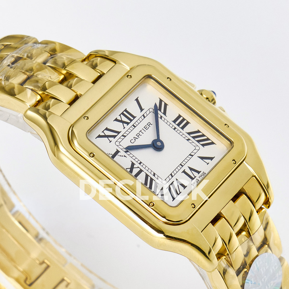 Panthère De Cartier Small 27x22mm Yellow Gold White Dial Asian AAA+ Replica – angle 06