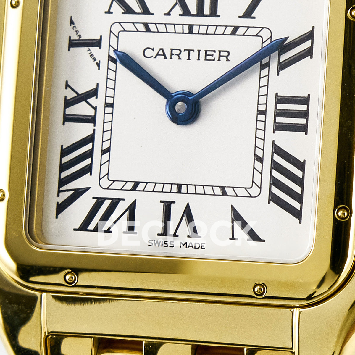 Panthère De Cartier Small 27x22mm Yellow Gold White Dial Asian AAA+ Replica – dial detail 10