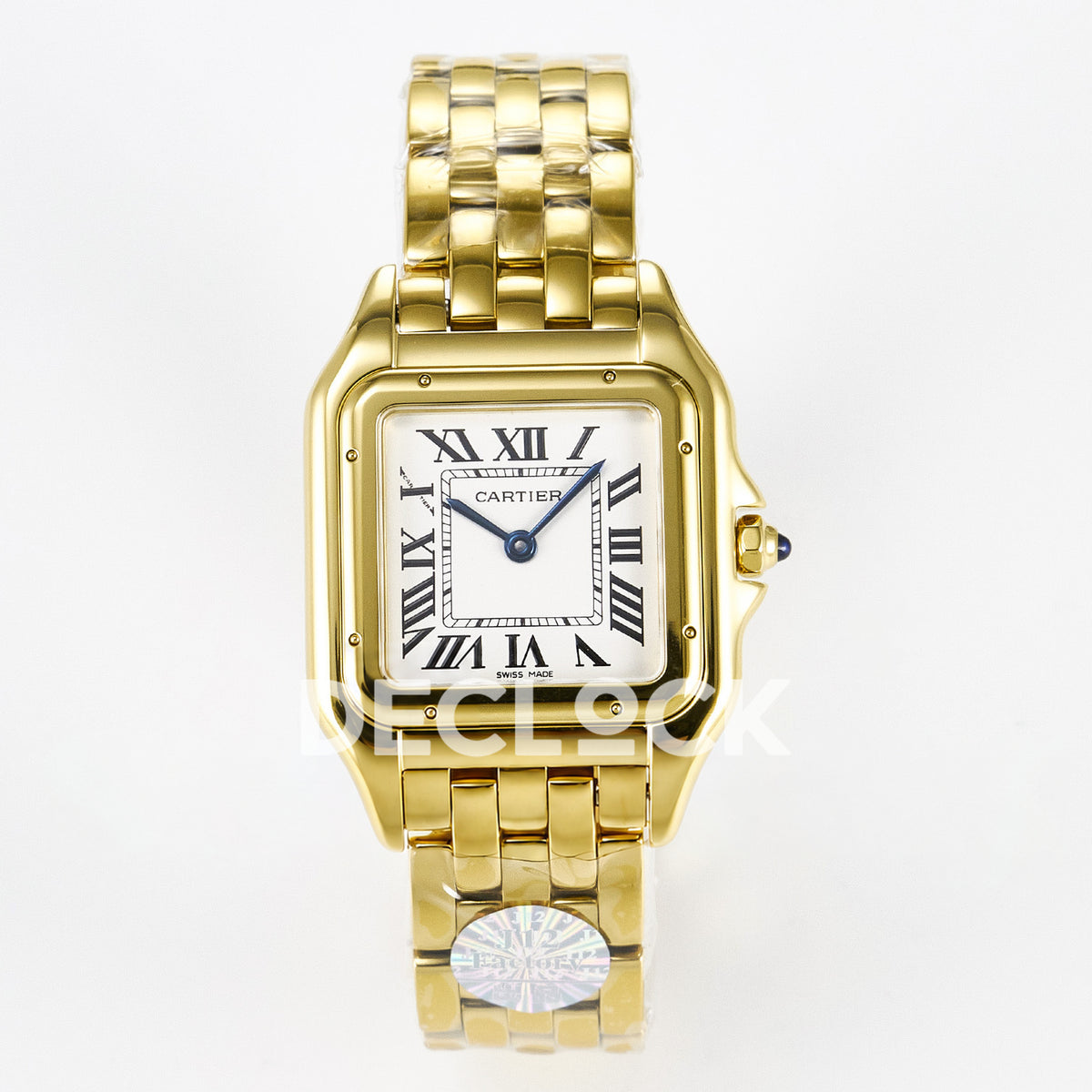 Panthère De Cartier Small 27x22mm Yellow Gold White Dial Asian AAA+ Replica – front 01