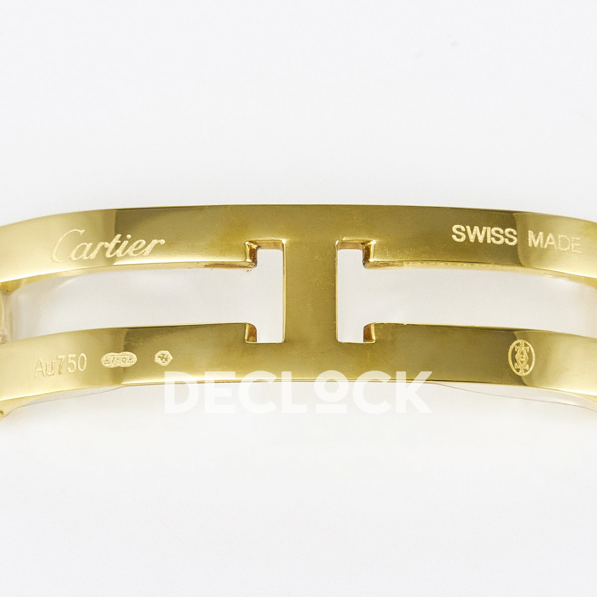 Panthère De Cartier Small 27x22mm Yellow Gold White Dial Asian AAA+ Replica – watch detail 20