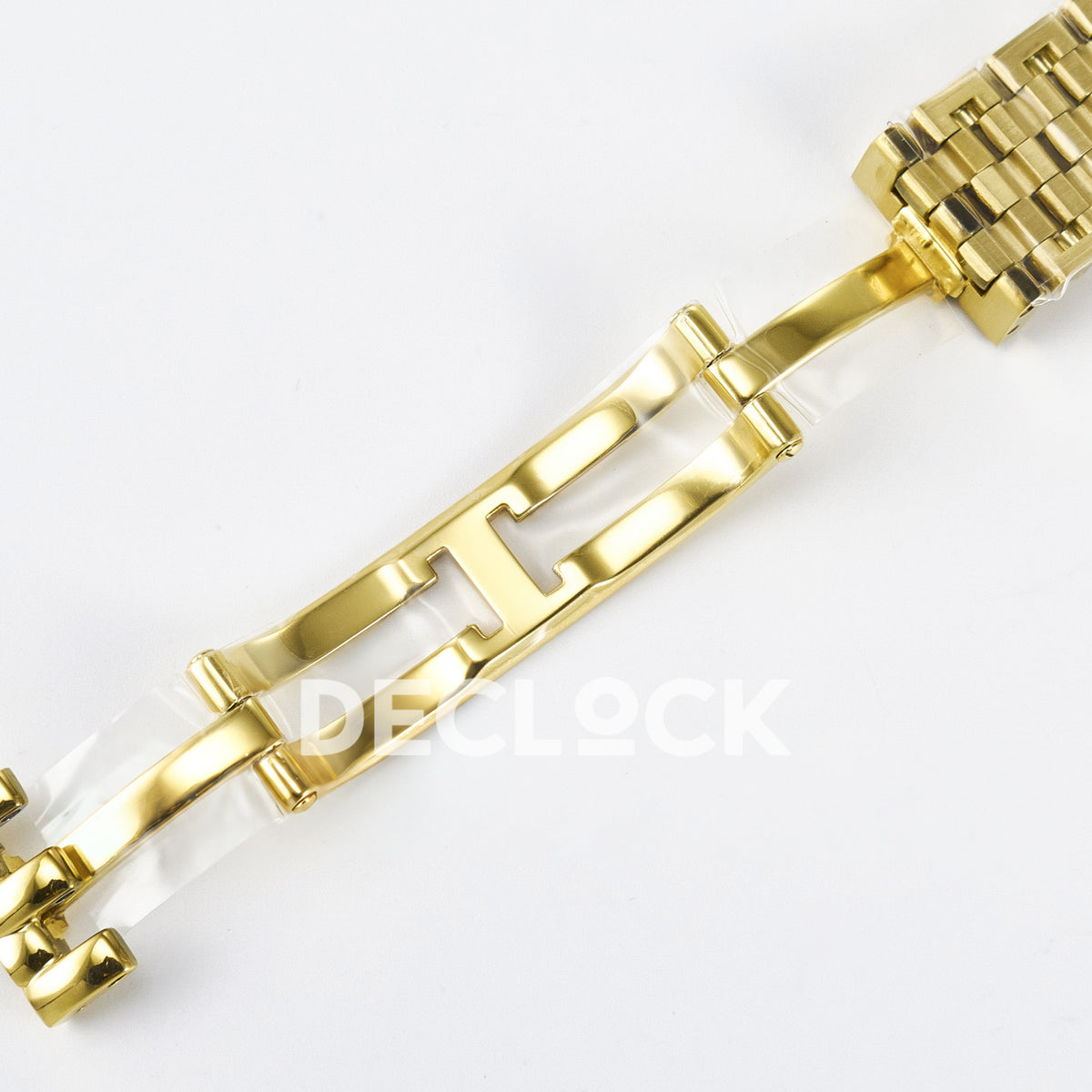 Panthère De Cartier Small 27x22mm Yellow Gold White Dial Stone Bezel Asian AAA+ Replica – watch detail 19