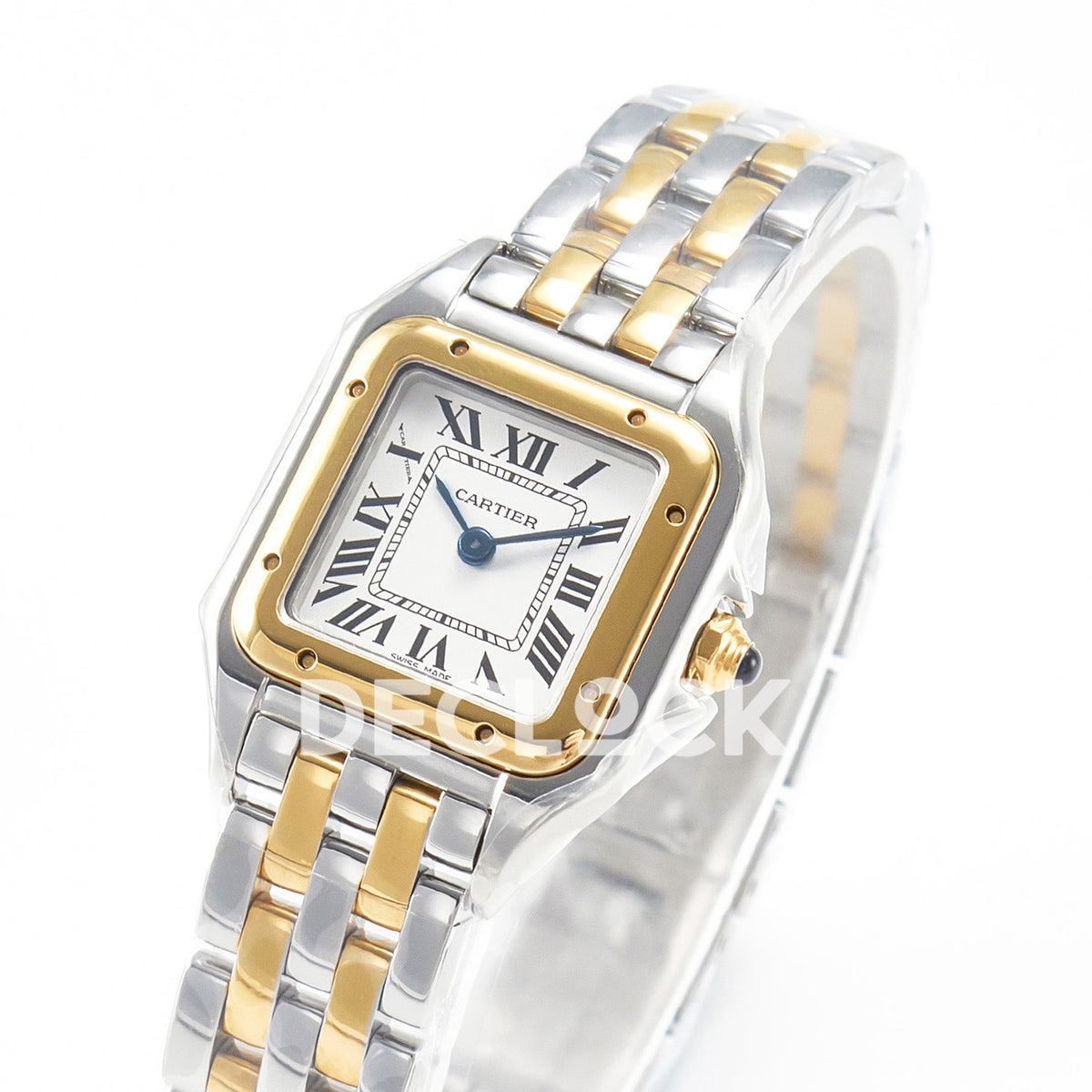 Panthère De Cartier Small 30x22mm Steel & Yellow Gold White Dial Asian AAA+ Replica – angle 04