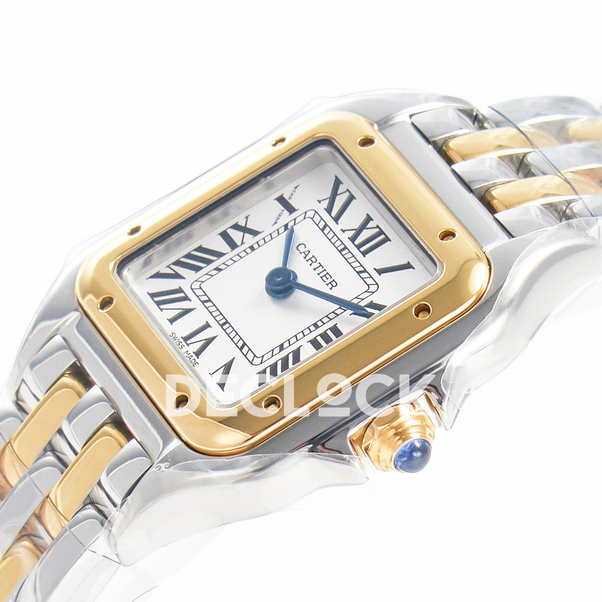 Panthère De Cartier Small 30x22mm Steel & Yellow Gold White Dial Asian AAA+ Replica – angle 05