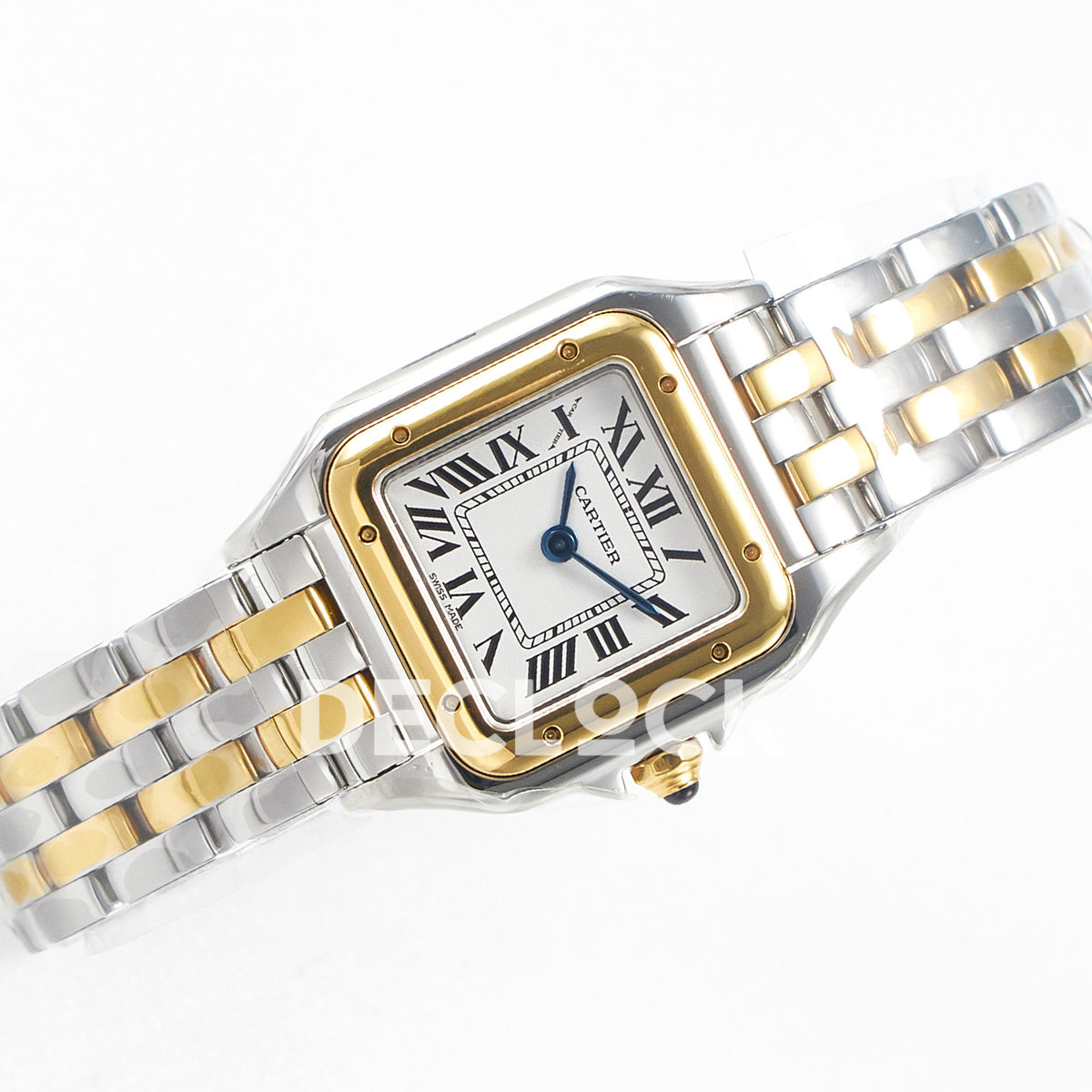 Panthère De Cartier Small 30x22mm Steel & Yellow Gold White Dial Asian AAA+ Replica – angle 07