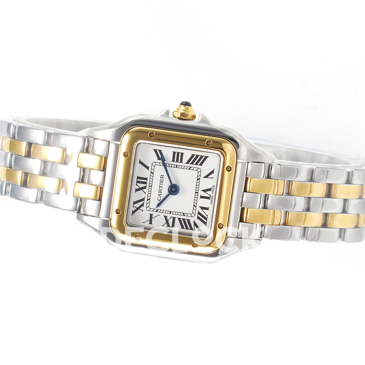 Panthère De Cartier Small 30x22mm Steel & Yellow Gold White Dial Asian AAA+ Replica – angle 08