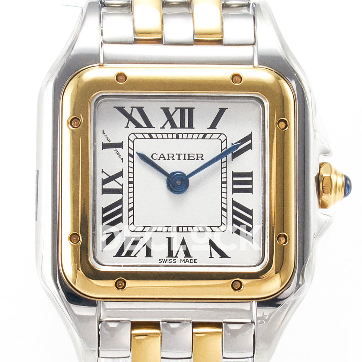 Panthère De Cartier Small 30x22mm Steel & Yellow Gold White Dial Asian AAA+ Replica – dial front 02
