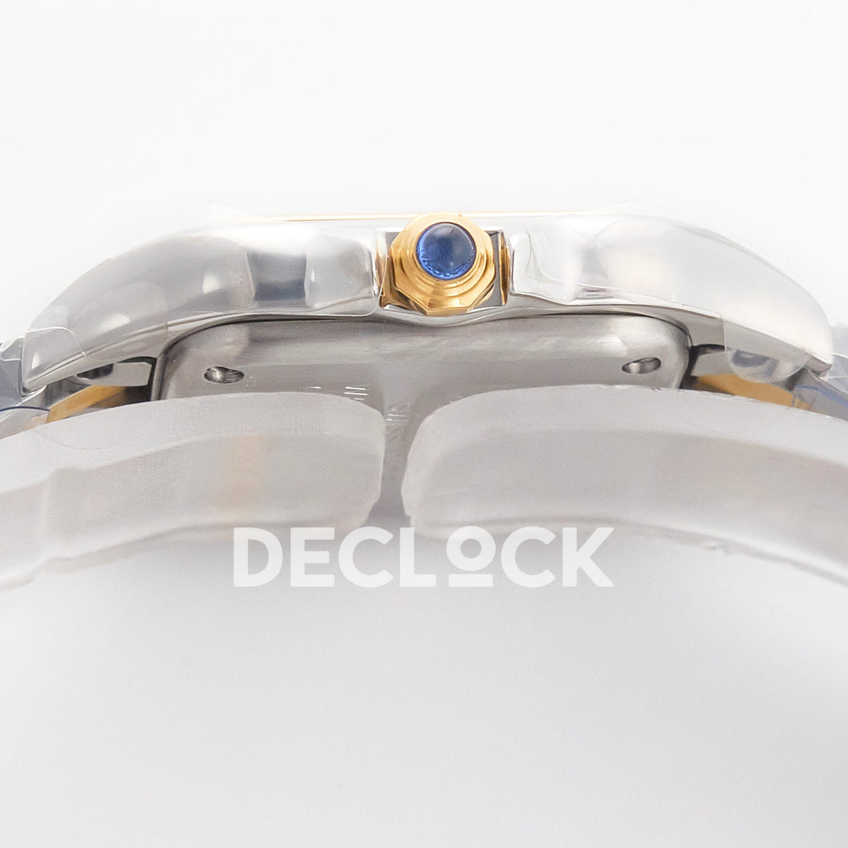 Panthère De Cartier Small 30x22mm Steel & Yellow Gold White Dial Asian AAA+ Replica – watch detail 11