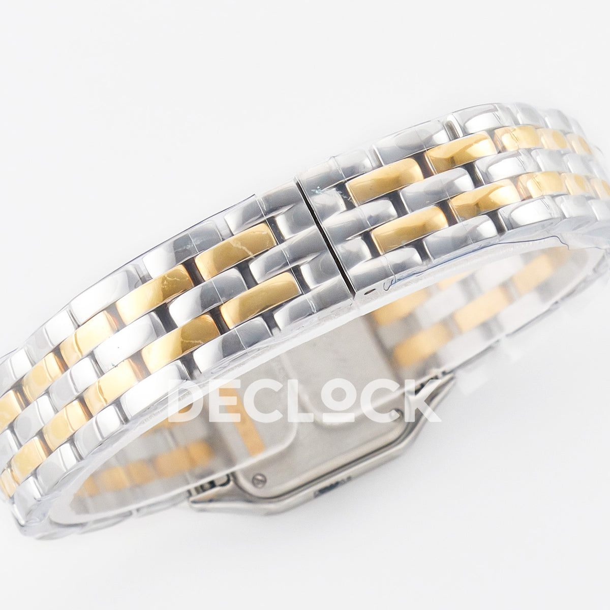 Panthère De Cartier Small 30x22mm Steel & Yellow Gold White Dial Asian AAA+ Replica – watch detail 13